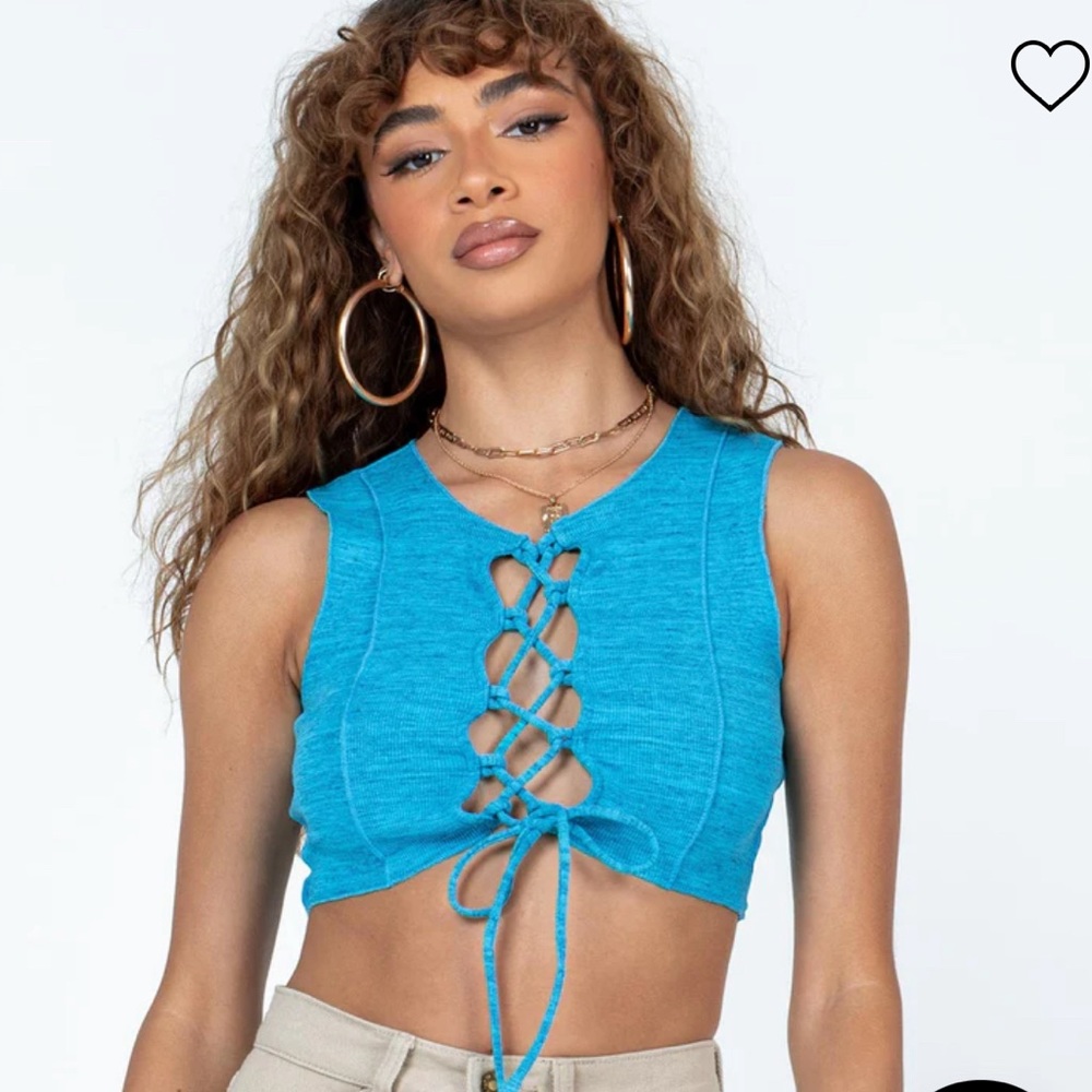 Lace Up Crop Top